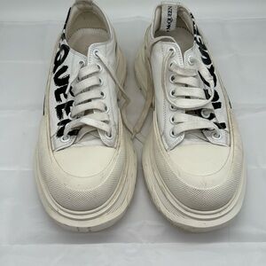 Alexander McQueen White and Black Sneakers